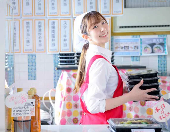 【弁当屋の娘】”販売が終わったら…たっぷり試食しちゃうの…♡”昼間は元気ハツラツの美少女が夜は一転男喰いの淫魔に！