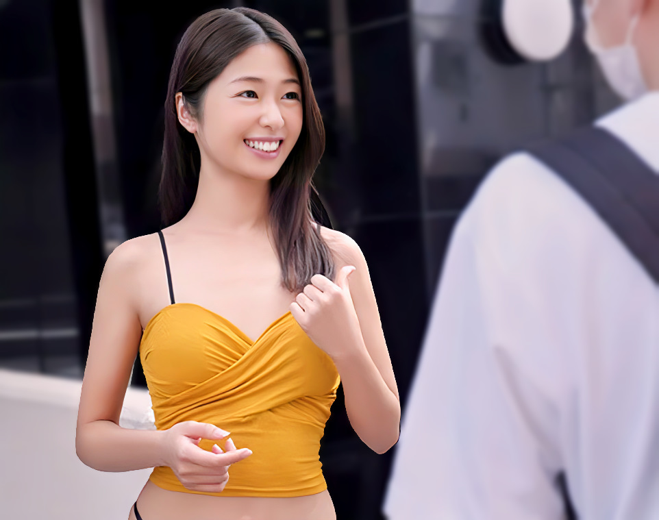 【貧乳アイドル】「素人クンって可愛いよね♡」この娘はアダルト嬢！街行くファンに声をかけて感謝の痴女プレイ！川上奈々美